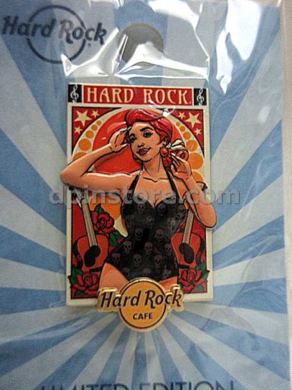 Hard Rock Cafe City Pin Up Girl Limited Edition Pin (No City Name)