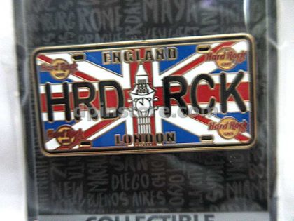 Hard Rock Cafe Core License Plate Pin (England London)