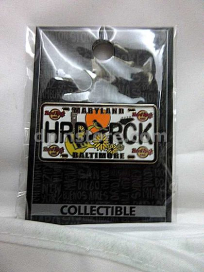 Hard Rock Cafe Core License Plate Pin (Maryland Baltimore)