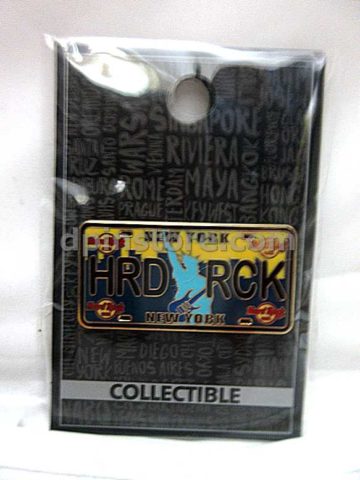 Hard Rock Cafe Core License Plate Pin (New York)