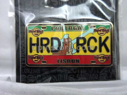 Hard Rock Cafe Core License Plate Pin (Portugal Lisbon)