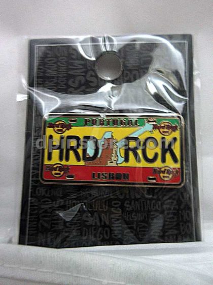 Hard Rock Cafe Core License Plate Pin (Portugal Lisbon)