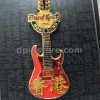 Hard Rock Cafe Hong Kong Guitar Pin (Orange)