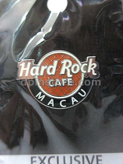 Hard Rock Cafe Macau Bling Orange Pin