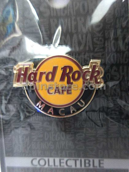 Hard Rock Cafe Macau Hard Rock Logo Button Pin