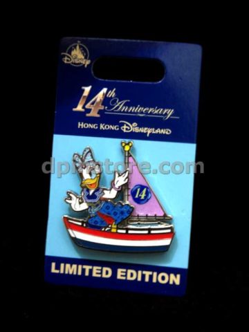 Hong Kong Disneyland 14th Anniversary Limited Edition Pin