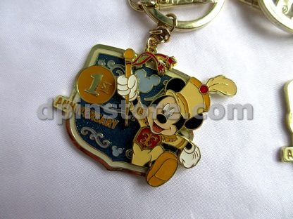 Hong Kong Disneyland 1st Anniversary Key Chains Set of 2