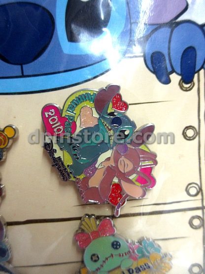 Hong Kong Disneyland 2010 Annual Passholders Exclusive Stitch Pin Set of 4