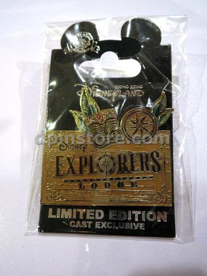 Hong Kong Disneyland Disney Explorers Lodge Cast Exclusive Limited Edition Pin