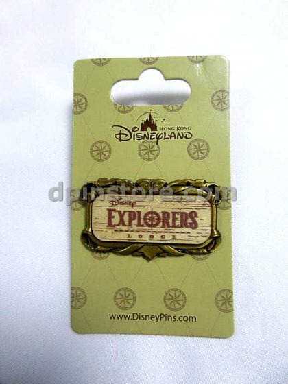 Hong Kong Disneyland Disney Explorers Lodge Souvenir Pin