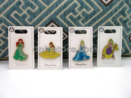 Hong Kong Disneyland Disney Princess Pins Set of 4