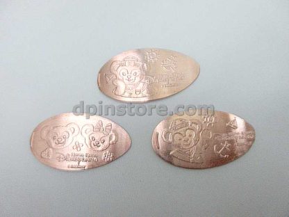 Hong Kong Disneyland Duffy and Friends Elongated Penny Coins Set of 3 (2020 Version)
