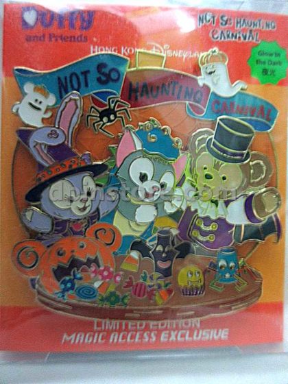 Hong Kong Disneyland Duffy and Friends Not So Haunting Carnival Limited Edition Pin