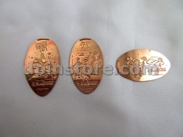 Hong Kong Disneyland Elongated Penny Coins Set of 3 (Year 2023)