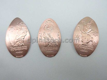 Hong Kong Disneyland Frozen Elongated Penny Coins Set of 3 (2020 Version)
