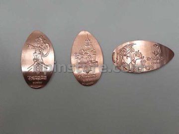 Hong Kong Disneyland Mystic Manor Elongated Penny Coins Set of 3 (2020 Version)