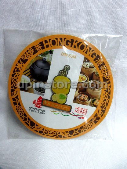 Hong Kong Souvenir Pin (Dim Sum Graphic)