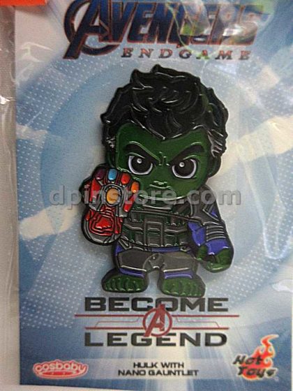 Hot Toys Marvel Avengers Endgame Cosbaby Hulk with Nano Gauntlet Pin