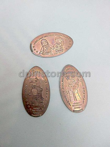 Japan LEGOLAND Discovery Center Osaka Elongated Penny Coins