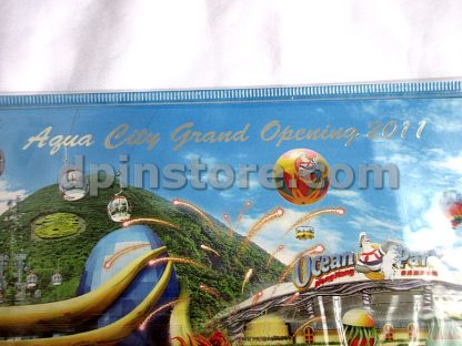 Ocean Park Hong Kong Aqua City Grand Opening 2011 Post Card and 2 Pins