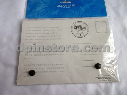 Ocean Park Hong Kong Aqua City Grand Opening 2011 Post Card and 2 Pins