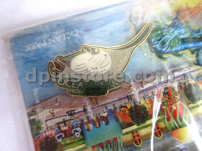 Ocean Park Hong Kong Aqua City Grand Opening 2011 Post Card and 2 Pins