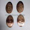 Ocean Park Hong Kong Elongated Penny Coins Set of 4 (Mascots)