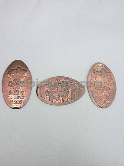 Universal Studios Japan Hello Kitty Elongated Penny Coins Set of 3